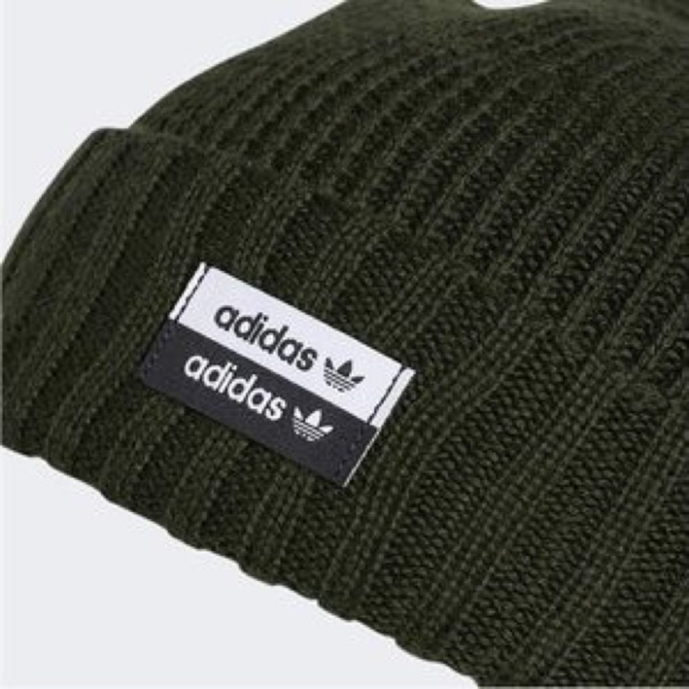 NWT adidas Originals Utility II Beanie Dark Green - Picture 2 of 3
